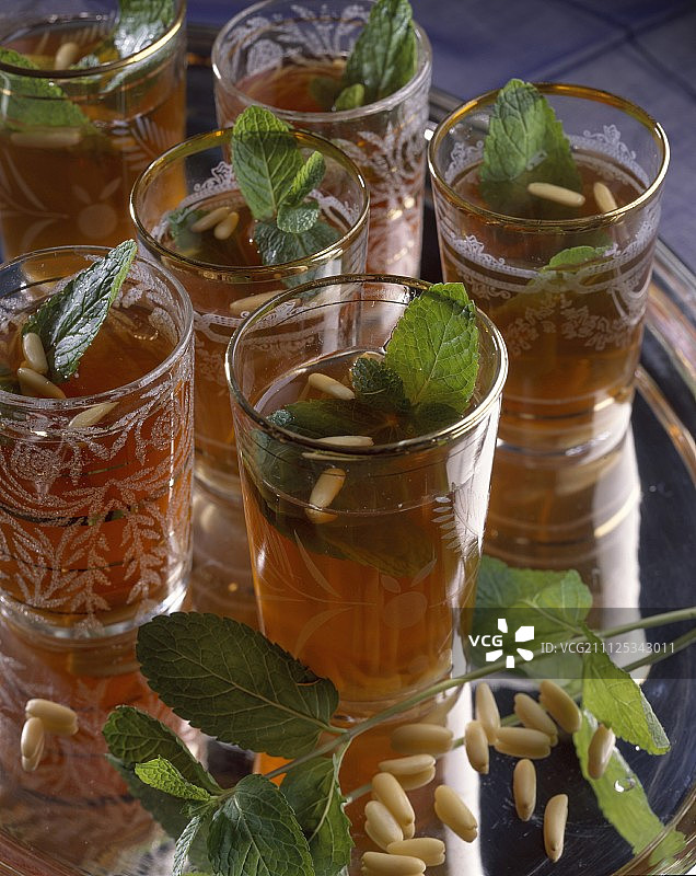 绿色薄荷茶图片素材