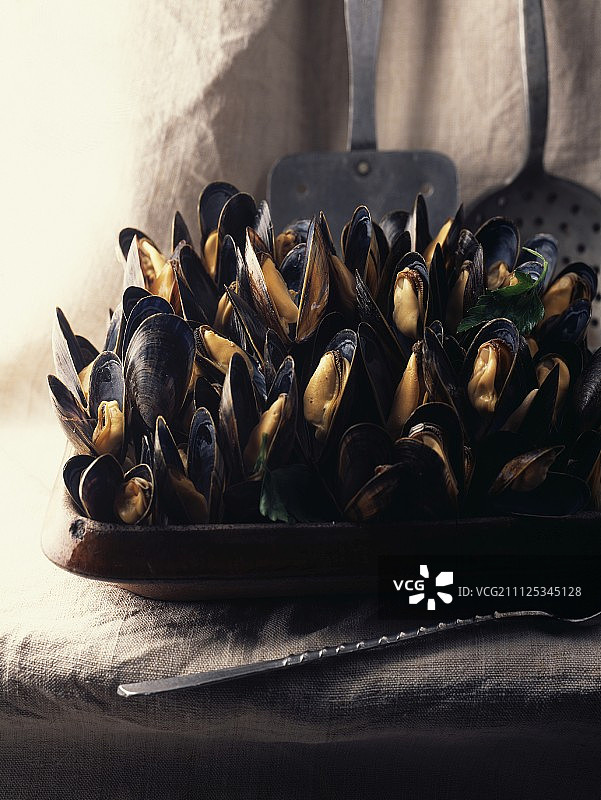 海员风味煮贻贝图片素材