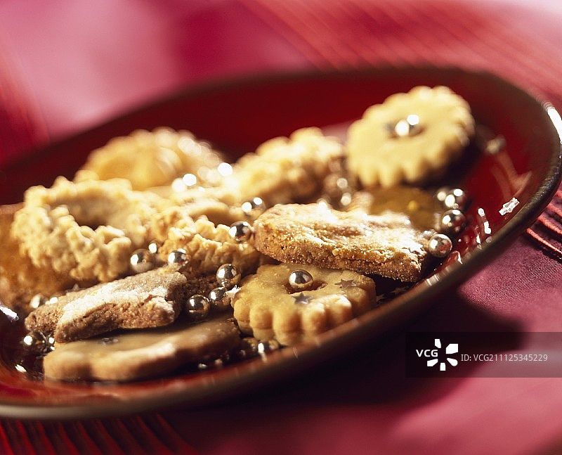 圣诞节的装饰酥饼图片素材