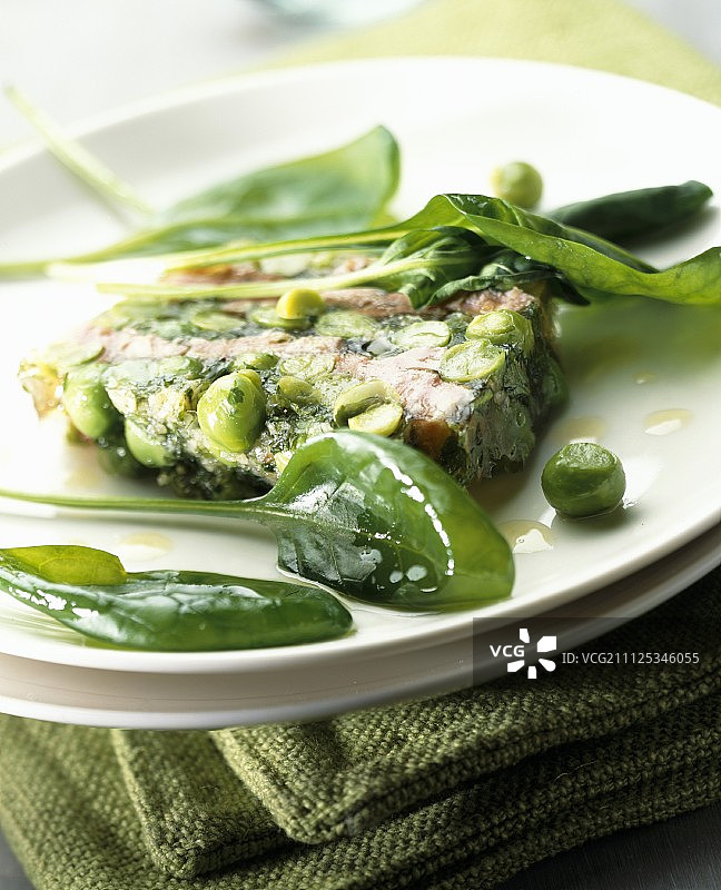 豌豆火腿冻糕图片素材