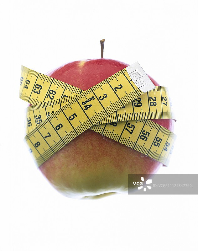 苹果和卷尺图片素材