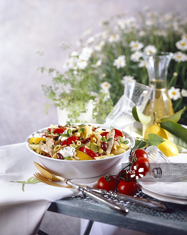 意大利面沙拉图片素材