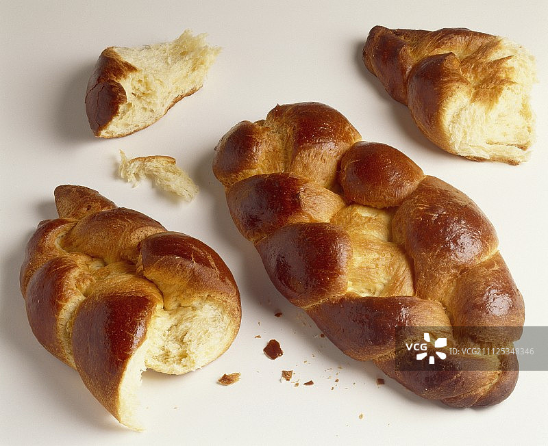 编织奶油面包图片素材