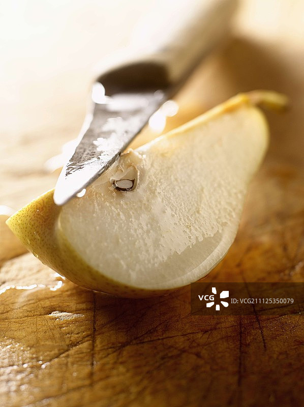 四分之一的Forelle梨图片素材