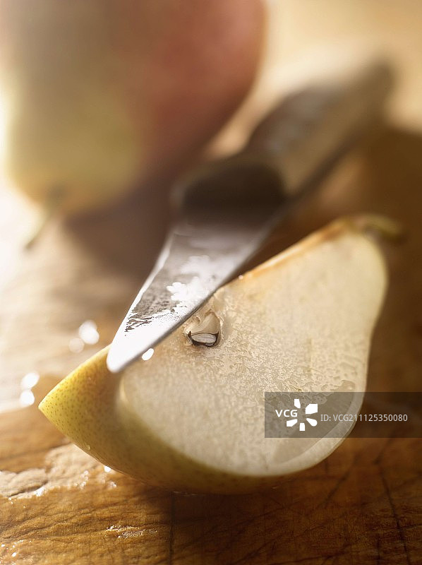 四分之一的Forelle梨图片素材