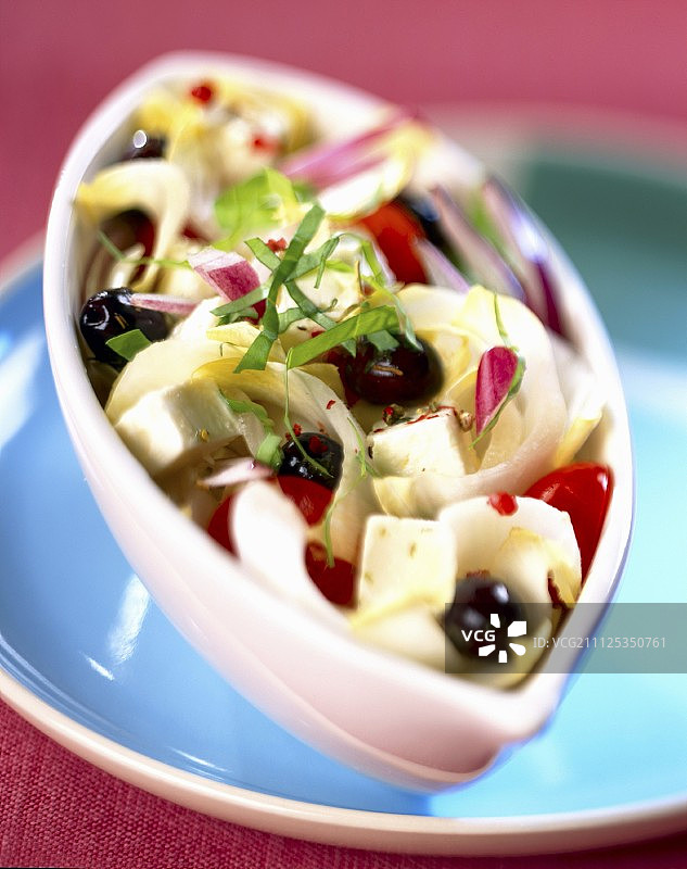 菊苣希腊沙拉图片素材