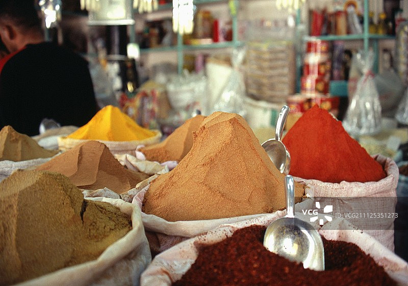 突尼斯香料市场图片素材