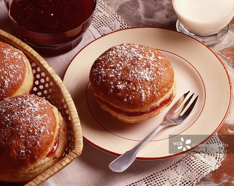 奥地利Krapfen甜甜圈图片素材