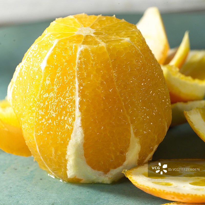 去皮橙子图片素材