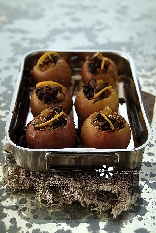 蜂蜜烤苹果（蜂蜜烹饪主题）图片素材