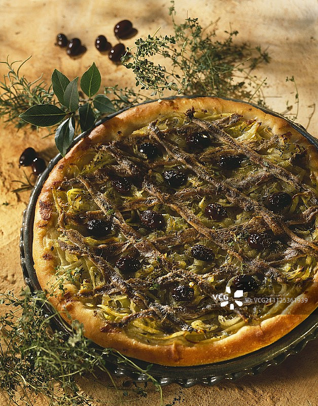 尼斯风味洋葱馅饼图片素材