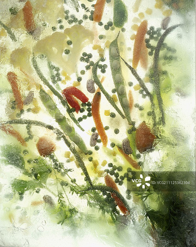 冰冻蔬菜图片素材