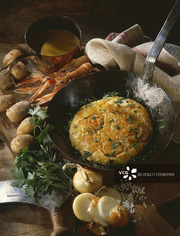 海鲜馅饼图片素材