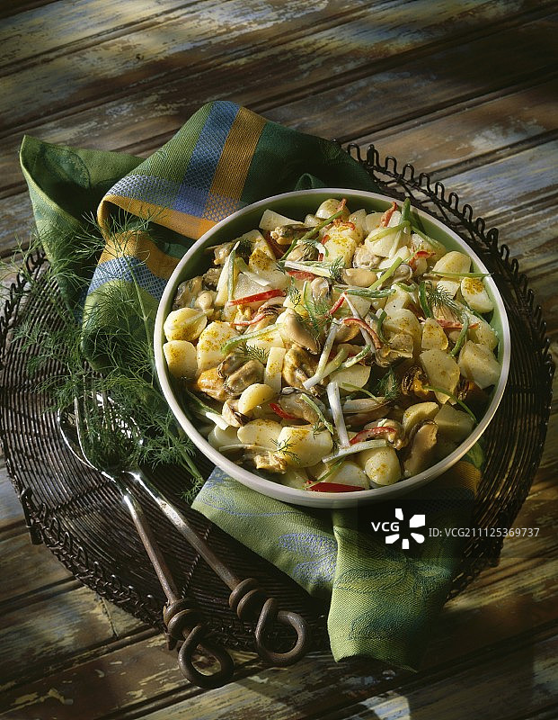 贻贝沙拉图片素材