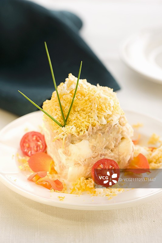 土豆金枪鱼沙拉图片素材