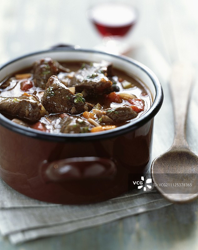牛肉胡萝卜勃艮第炖菜图片素材