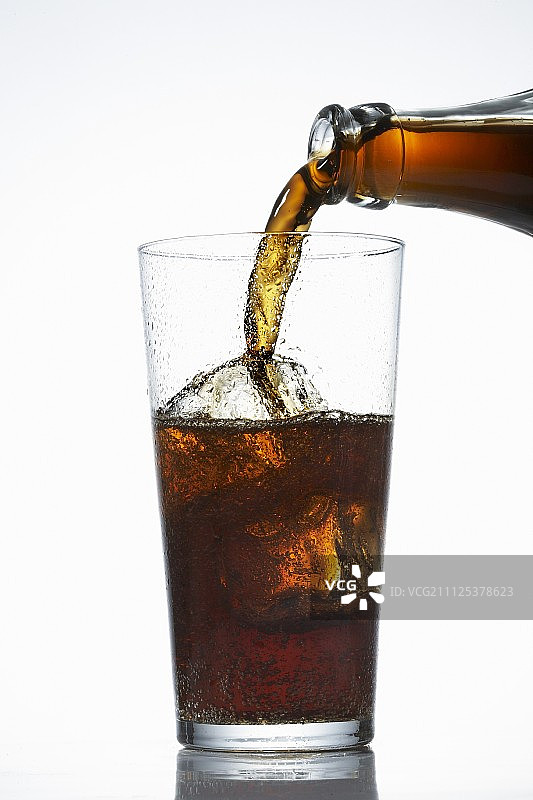 倒入一杯可乐图片素材
