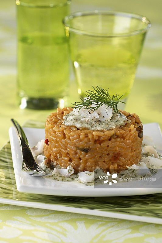 鱼肉烩饭图片素材