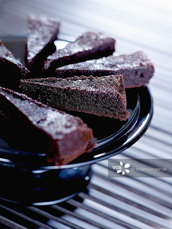 无面粉软巧克力蛋糕图片素材