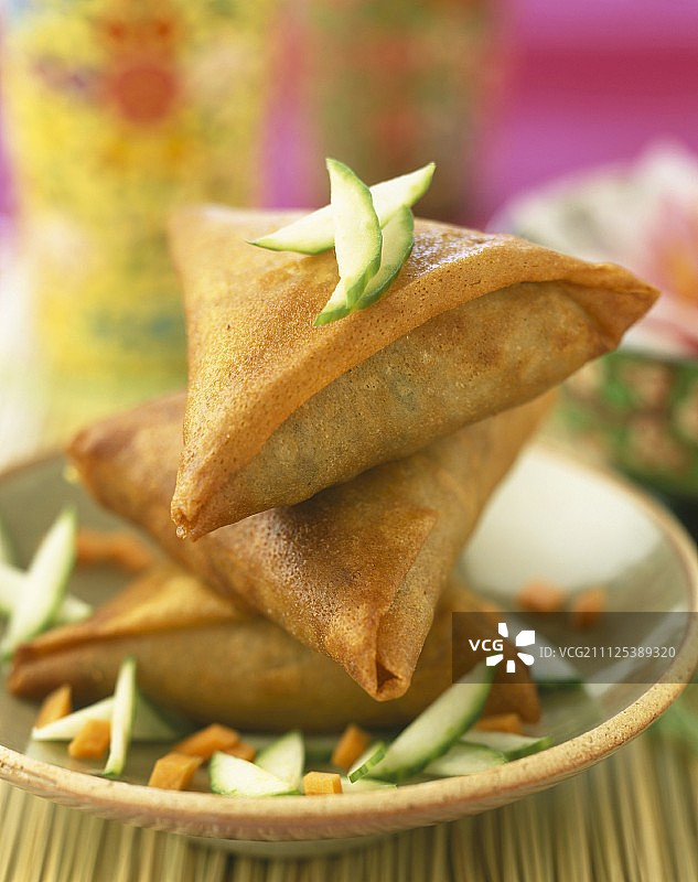 萨摩萨三角饺图片素材