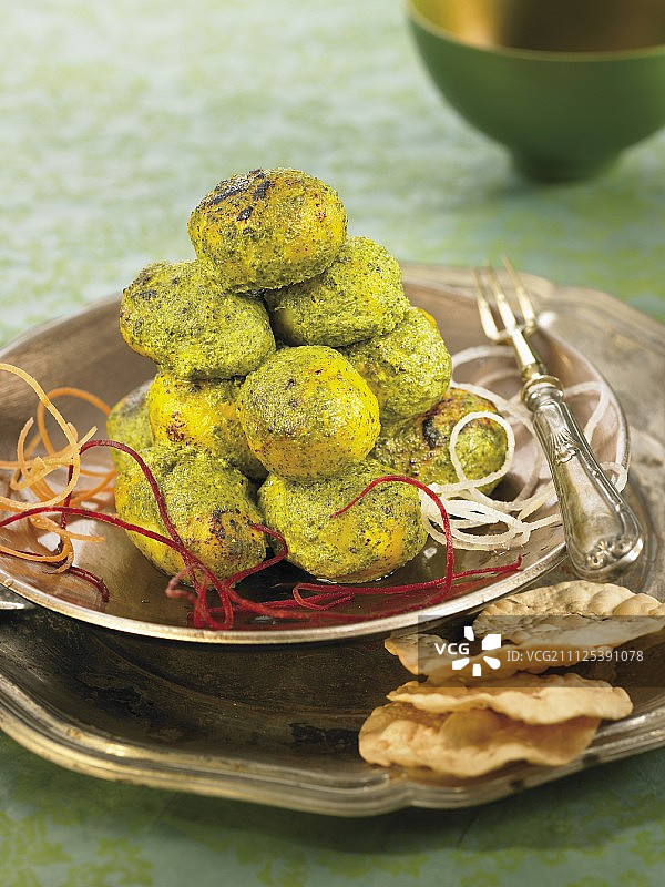 薄荷酱土豆图片素材