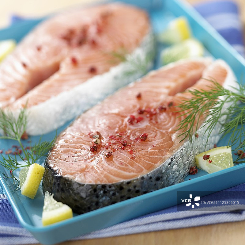 三文鱼牛排图片素材