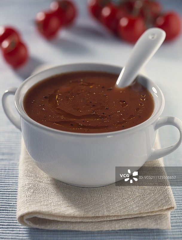 番茄奶油浓汤图片素材