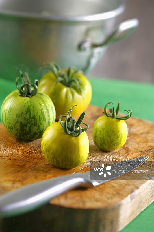 绿色斑马番茄图片素材