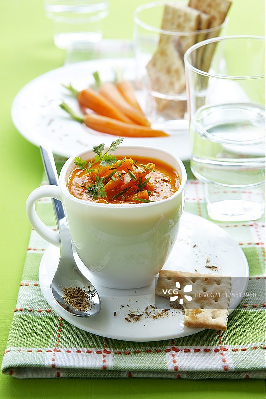 胡萝卜小茴香汤图片素材