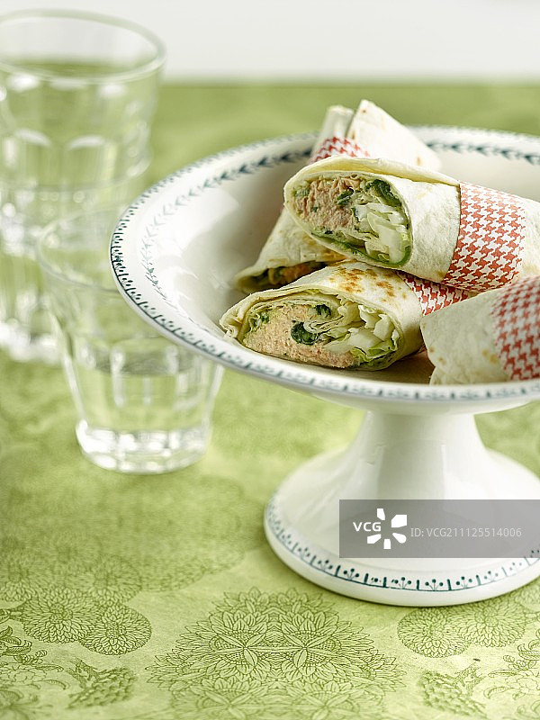 中国大白菜和三文鱼酱图片素材