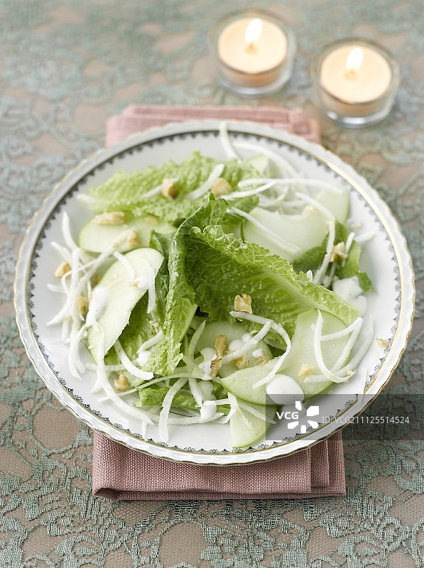 华尔道夫沙拉图片素材