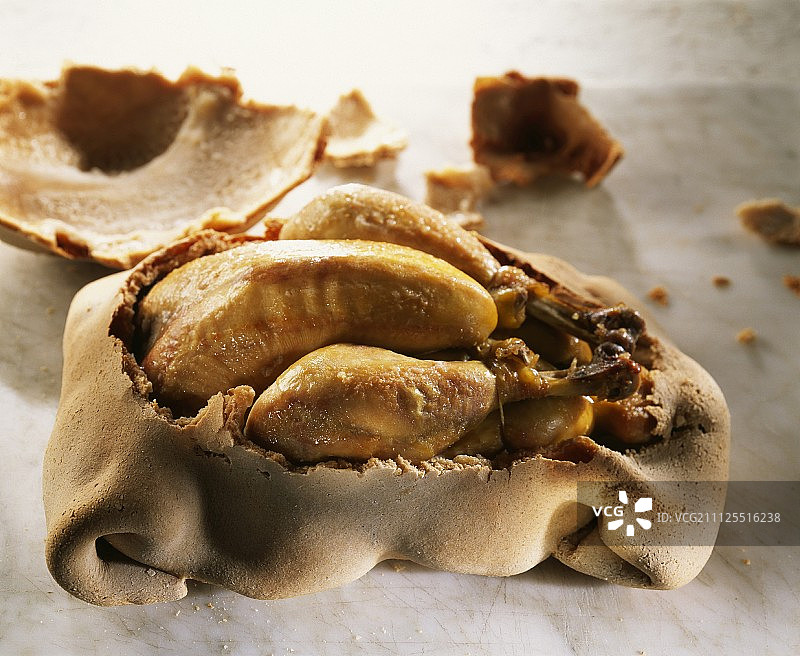 盐焗鸡肉图片素材