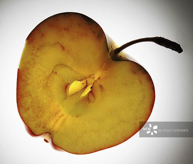 半个苹果图片素材