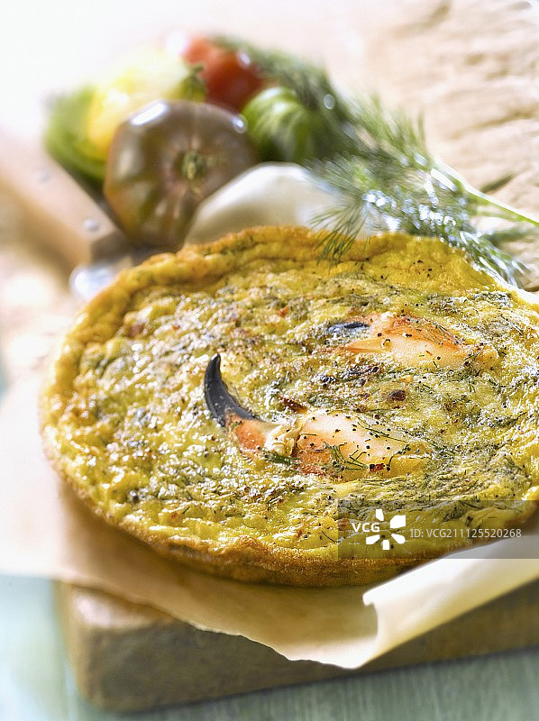 蟹肉莳萝玉米饼图片素材