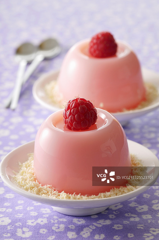 覆盆子果冻图片素材