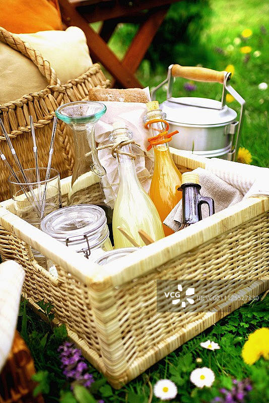 野餐篮图片素材