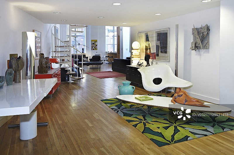 现代公寓室内设计图片素材