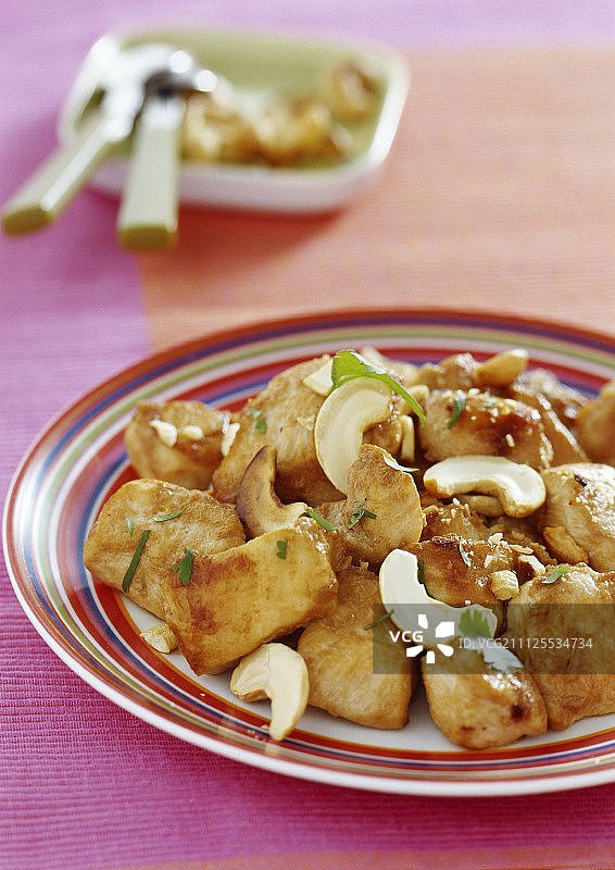 腰果鸡丁图片素材