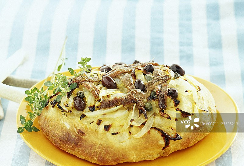 尼斯风味洋葱馅饼图片素材