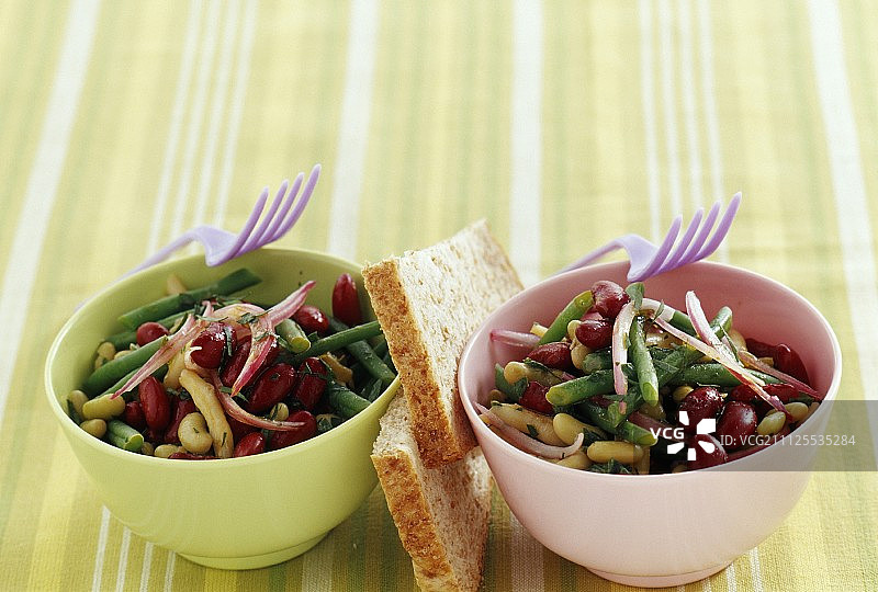 什锦豆沙拉图片素材