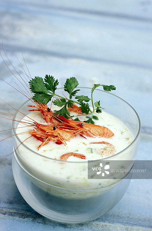 椰奶咖喱香茅虾图片素材