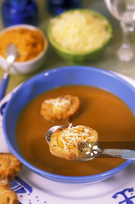 法式鱿鱼汤图片素材