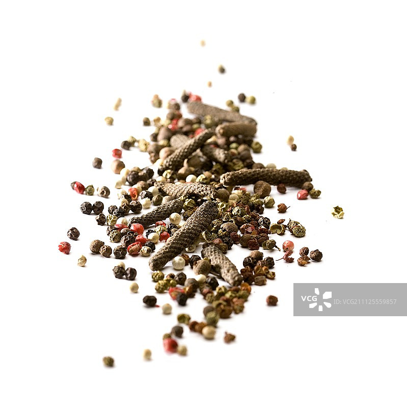 混合胡椒粒堆图片素材