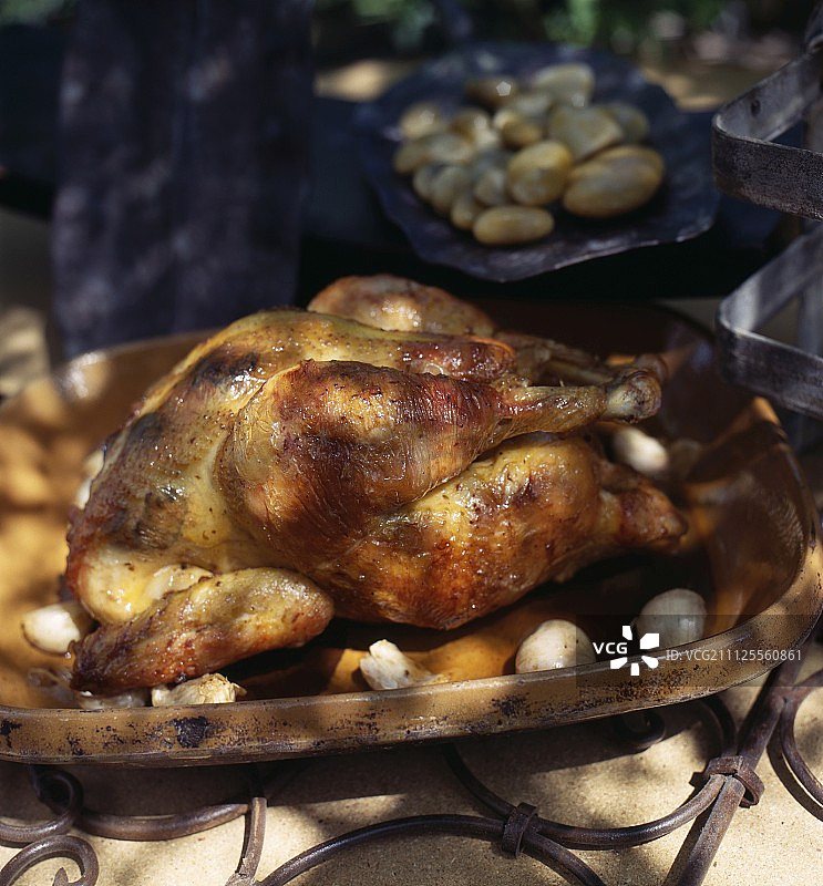 松露酿鸡图片素材