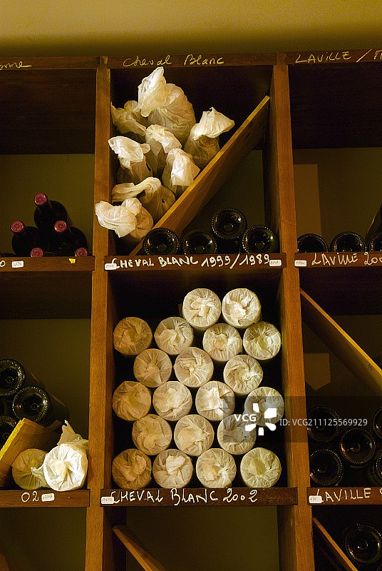 葡萄酒瓶存储架图片素材