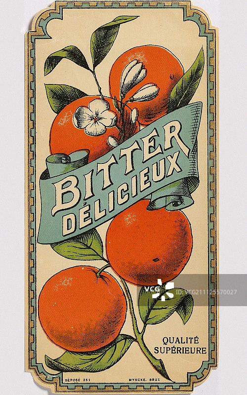 老式插画《苦乐参半》图片素材