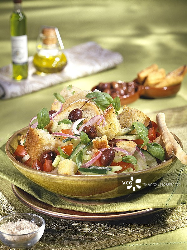 传统意式蔬菜沙拉图片素材