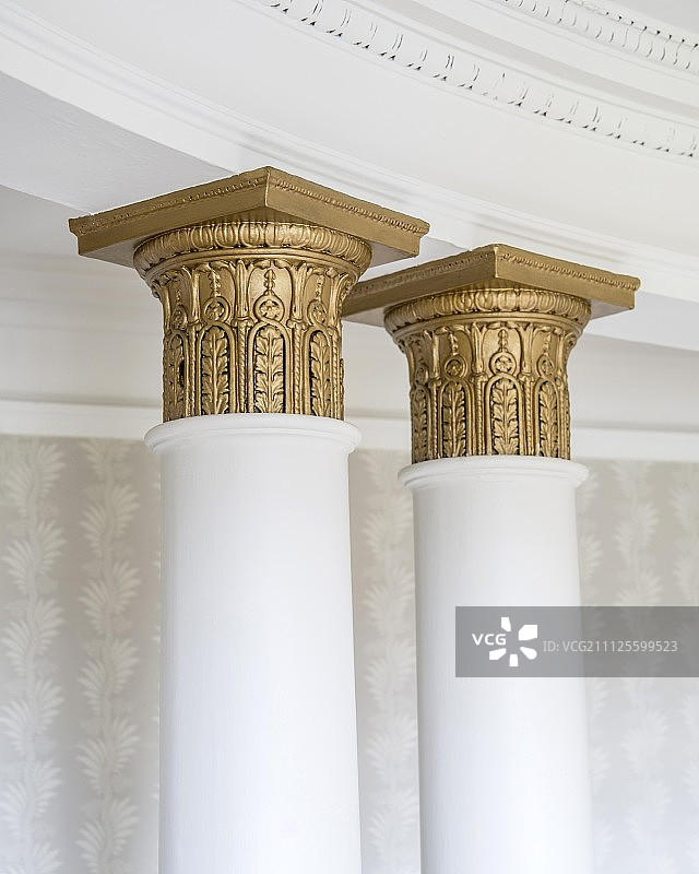 镀金柱头细节图片素材