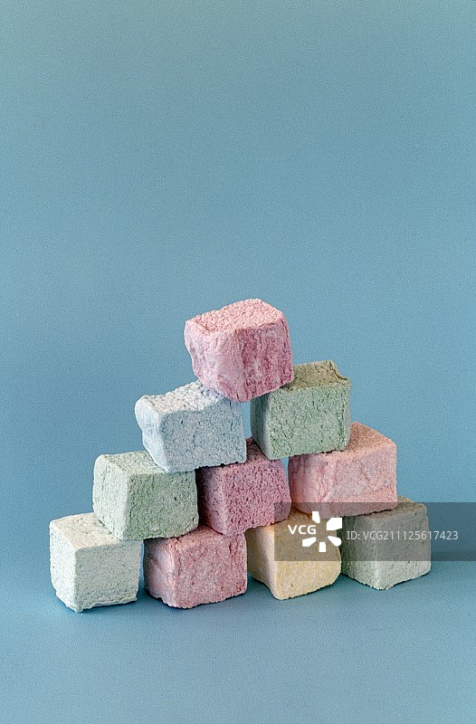 棉花糖金字塔图片素材