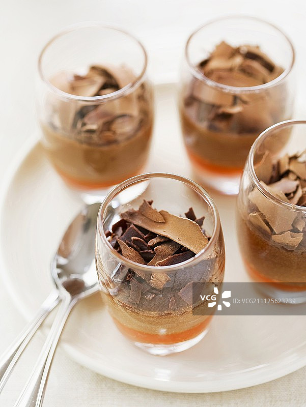 胡椒泥巧克力慕斯图片素材